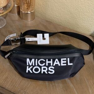 Michael Kors Black Belt Bag Unisex One Size